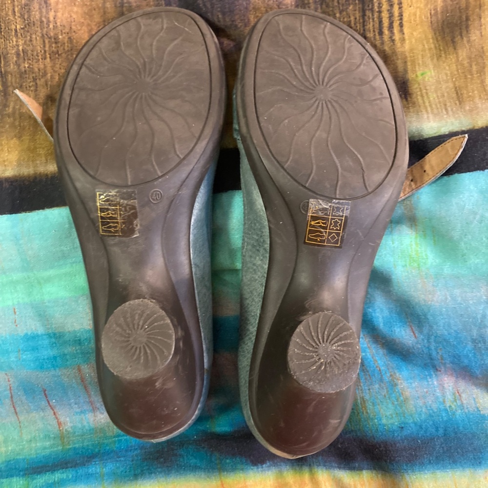 Miz Mooz Cherolee Mary Jane Pump Turquoise Size 40 (fits as 39) - Picture 5 of 7